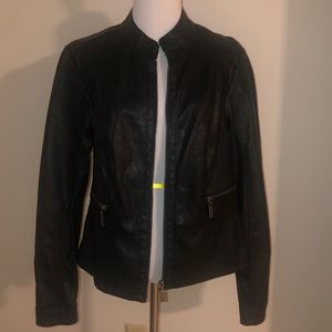Faux leather jacket
